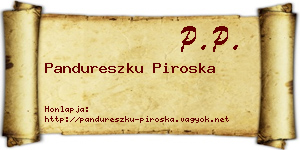 Pandureszku Piroska névjegykártya